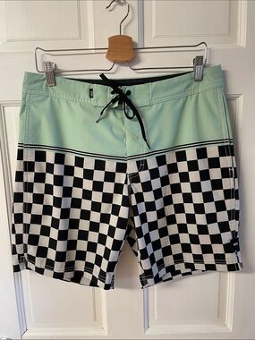 Vans checkerboard swim trunks men’s size 32